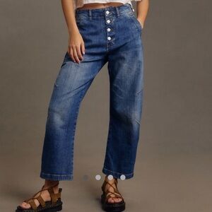 Pilcro Arin Mid-Rize Barrel Jeans size 30 tall Anthropologie nwt